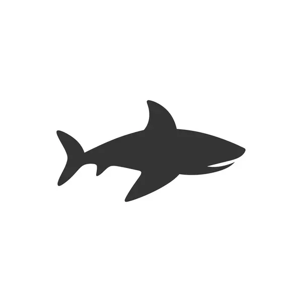 Sestra Žralok Ikona Bílém Pozadí Jednoduché Vektorové Ilustrace — Stockový vektor