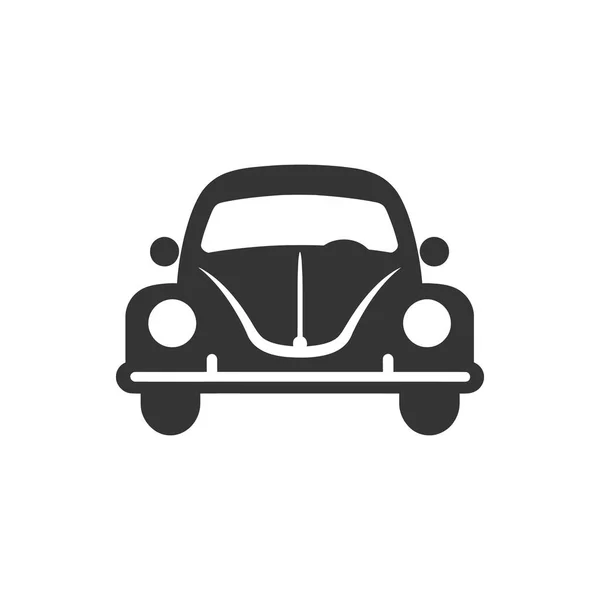 Иконка Автомобиля Белом Фоне Простая Векторная Иллюстрация — стоковый вектор