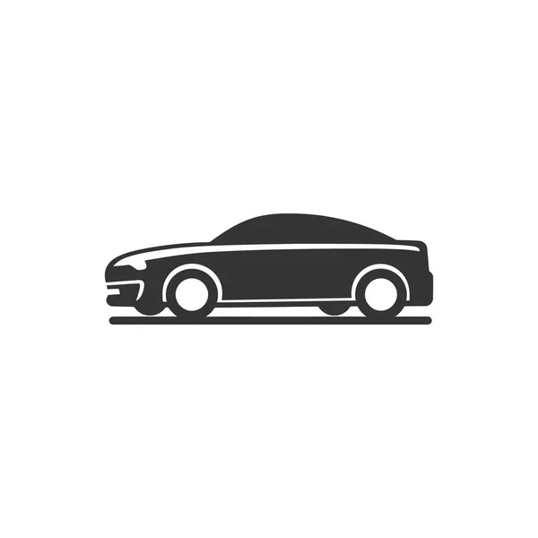 Auto Rijden Pictogram Witte Achtergrond Eenvoudige Vectorafbeelding — Stockvector