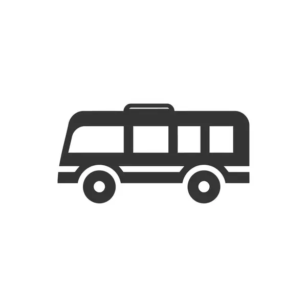 Trolleybus Ikonen Vit Bakgrund Enkel Vektor Illustration — Stock vektor