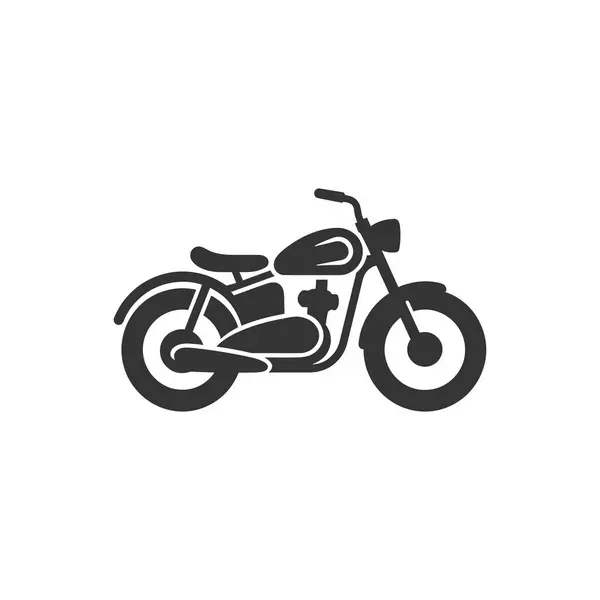 Икона Винтажного Велосипеда Белом Фоне Простая Векторная Иллюстрация — стоковый вектор