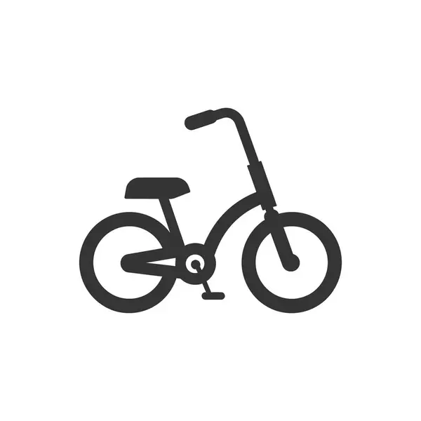 Tricycle Icon White Background Simple Vector Illustration — Stock Vector