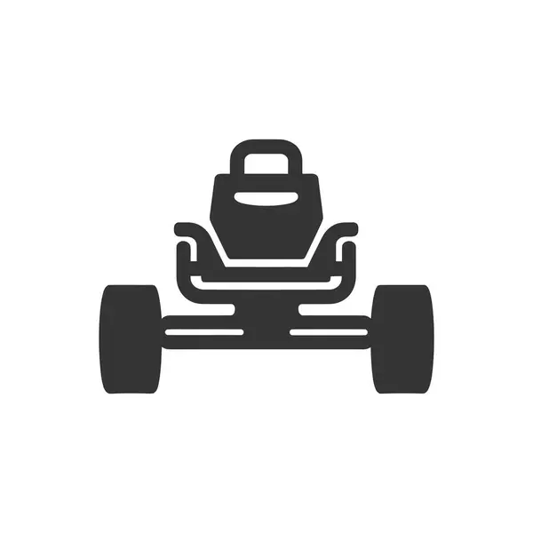 Icono Kart Sobre Fondo Blanco Ilustración Simple Vectores — Vector de stock