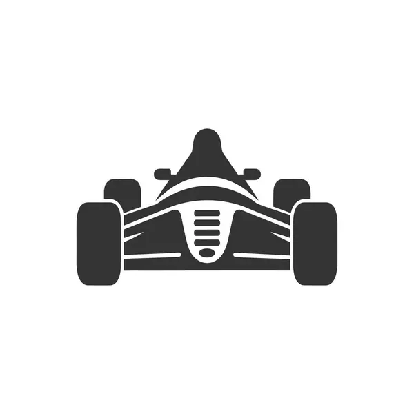 Motorsport Ikon Fehér Háttér Egyszerű Vektor Illusztráció — Stock Vector