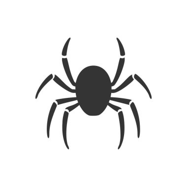 Beyaz Arkaplanda Araknid Simgesi - Basit Vektör Resimleri