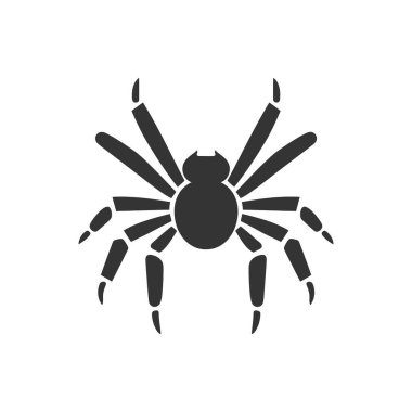 Beyaz Arkaplanda Araknid Simgesi - Basit Vektör Resimleri