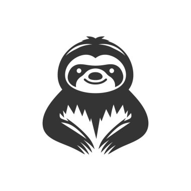 Sloth Icon on White Background - Simple Vector Illustration clipart