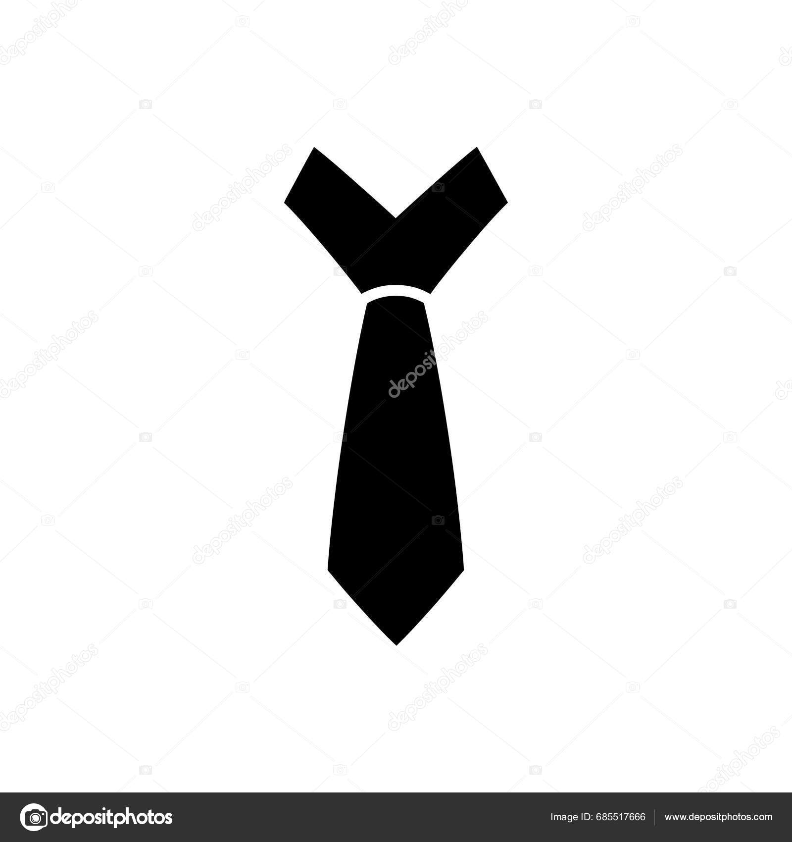 Tie Game Icon White Background Simple Vector Illustration Stock Vector