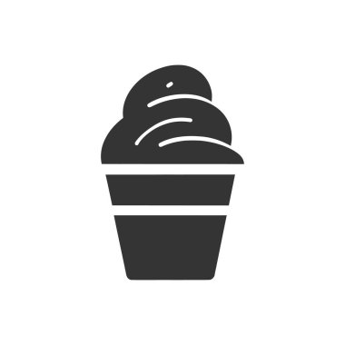 Beyaz Arkaplan Üzerine Şerbet Simgesi - Basit Vektör İllüstrasyonu