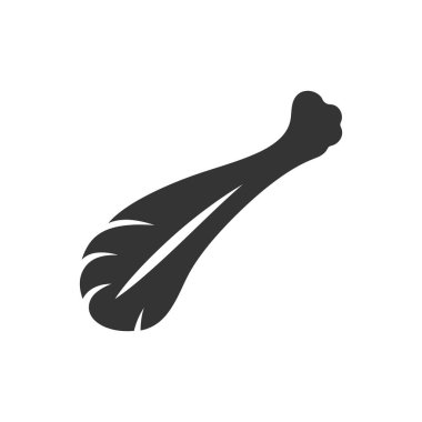 Türkiye 'nin Beyaz Arkaplanda Bacak Simgesi - Basit Vektör İllüstrasyonu