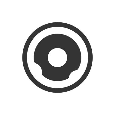 Beyaz Arkaplanda Simge Simgesi - Basit Vektör İllüstrasyonu