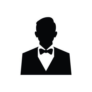 Beyaz Arkaplan 'da Yemek Yöneticisi Simgesi - Basit Vektör İllüstrasyonu