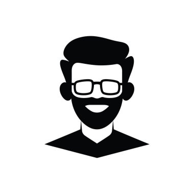 Beyaz Arkaplanda Dişçi Simgesi - Basit Vektör İllüstrasyonu