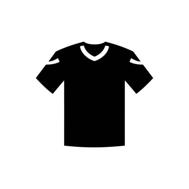 Beyaz Arkaplanda Spor Jersey Simgesi - Basit Vektör İllüstrasyonu