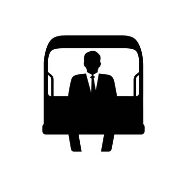 Beyaz Arkaplan Koç Simgesi - Basit Vektör İllüstrasyonu