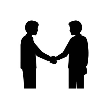 Simge olan bir dostluk - Basit Vektör İllüzyonu