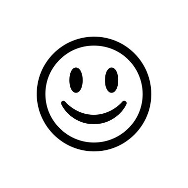 Gülümseme simgesi - Basit Vektör İllüstrasyonu