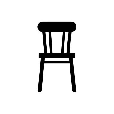 Yemek Koltuğu simgesi - Basit Vektör İllüstrasyonu