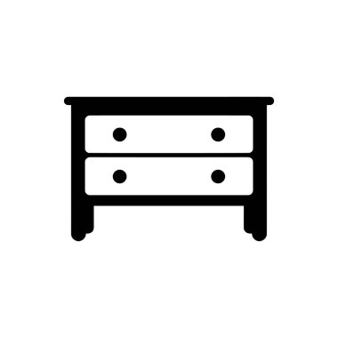 Dresser simgesi - Basit Vektör İllüstrasyonu