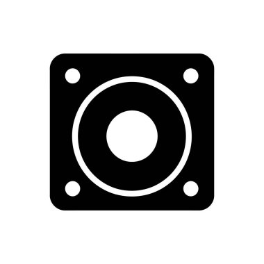 Hoparlör simgesi - Basit Vektör İllüstrasyonu