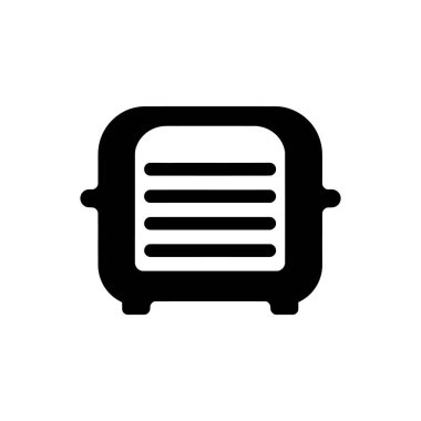 Tost makinesi simgesi - Basit Vektör İllüstrasyonu