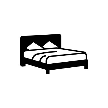 Yatak simgesi - Basit Vektör İllüstrasyonu