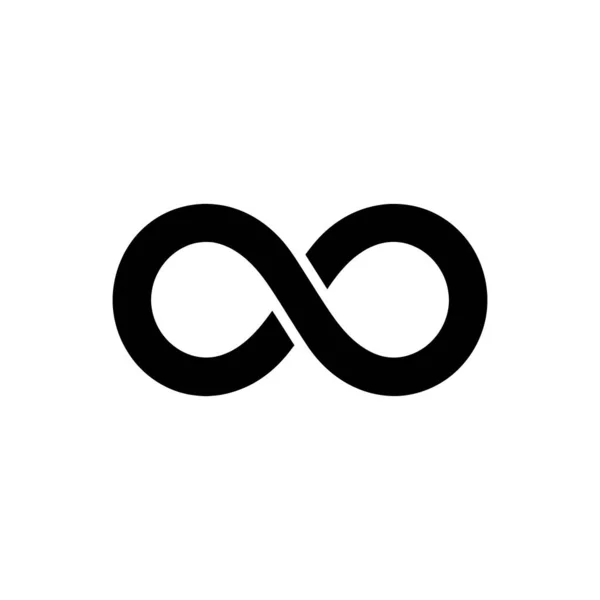 Simbol Ikon Infinity Ilustrasi Vektor Sederhana Stok Ilustrasi Bebas Royalti