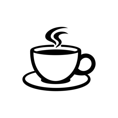 Cappuccino simgesi - Basit Vektör İllüstrasyonu