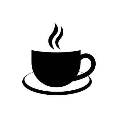 Kahve fincanı simgesi - Basit Vektör İllüstrasyonu