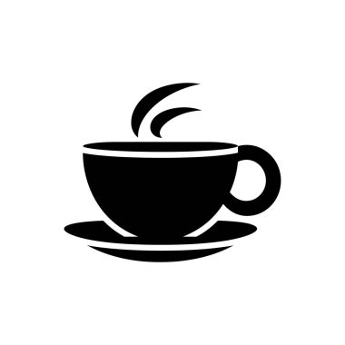 Kahve fincanı simgesi - Basit Vektör İllüstrasyonu