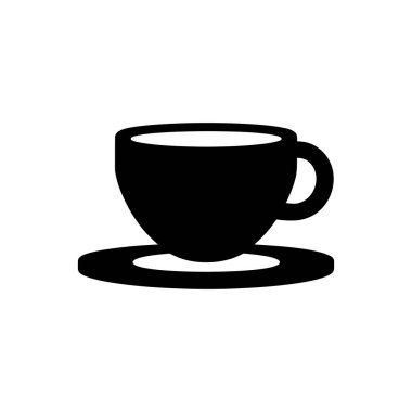 Kahve dükkanı simgesi - Basit Vektör İllüstrasyonu