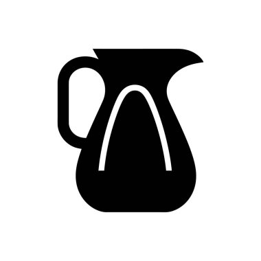 Süt sürahi simgesi - Basit Vektör İllüstrasyonu