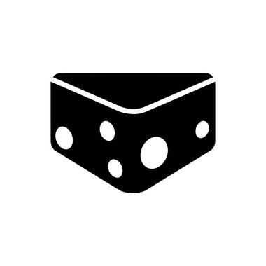 Peynir tekeri simgesi - Basit Vektör İllüstrasyonu