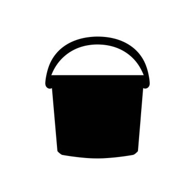 Süt kovası (ikinci girdi) simgesi - Basit Vektör İllüstrasyonu