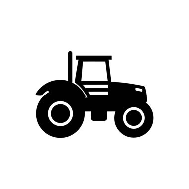 Traktör simgesi - Basit Vektör İllüstrasyonu