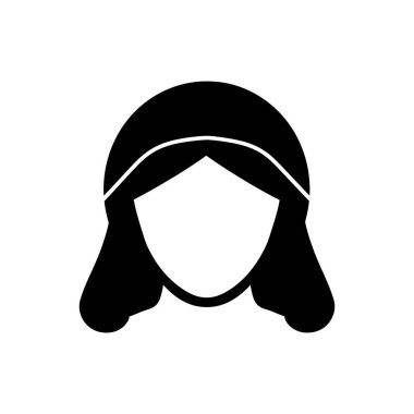 Saç ağı simgesi - Basit Vektör İllüstrasyonu