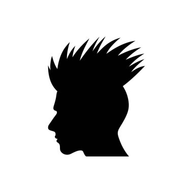 Mohawk simgesi - Basit Vektör İllüstrasyonu
