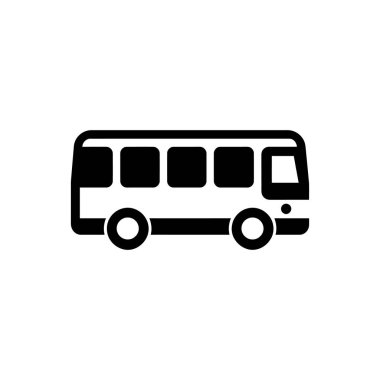 Otobüs simgesi - Basit Vektör İllüstrasyonu