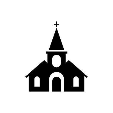 Kilise simgesi - Basit Vektör İllüstrasyonu