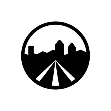 Yol simgesi - Basit Vektör İllüstrasyonu