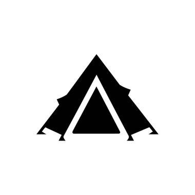 Çadır simgesi - Basit Vektör İllüstrasyonu