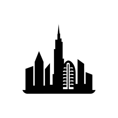 Dubai simgesi - Basit Vektör İllüstrasyonu