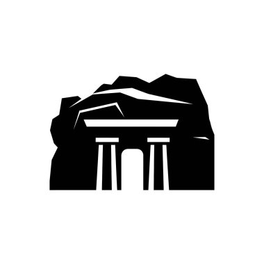 Petra simgesi - Basit Vektör İllüstrasyonu