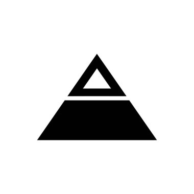 Giza simgesi piramitleri - Basit Vektör İllüstrasyonu