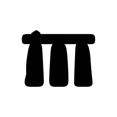 Stonehenge simgesi - Basit Vektör İllüstrasyonu