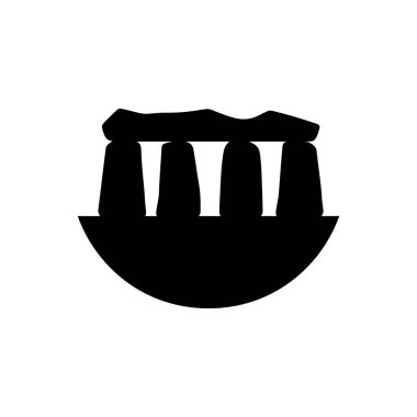 Stonehenge simgesi - Basit Vektör İllüstrasyonu