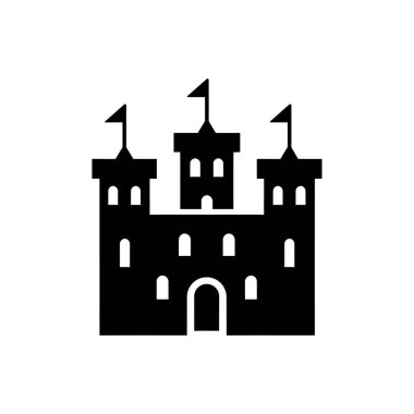 Londra Kulesi ikonu - Basit Vektör İllüstrasyonu