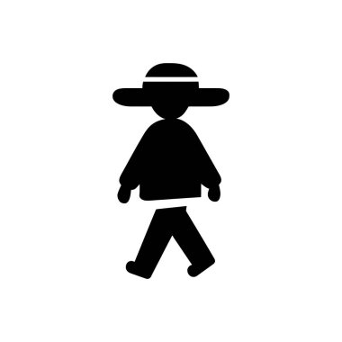 Cinco de mayonez geçit töreni simgesi - Basit Vektör İllüstrasyonu