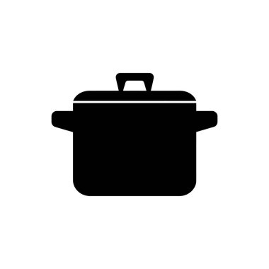 Stockpot simgesi - Basit Vektör İllüstrasyonu