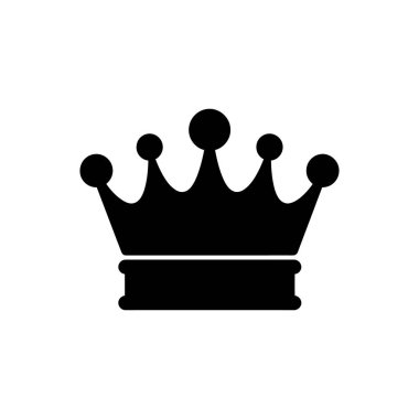 Crown simgesi - Basit Vektör İllüstrasyonu